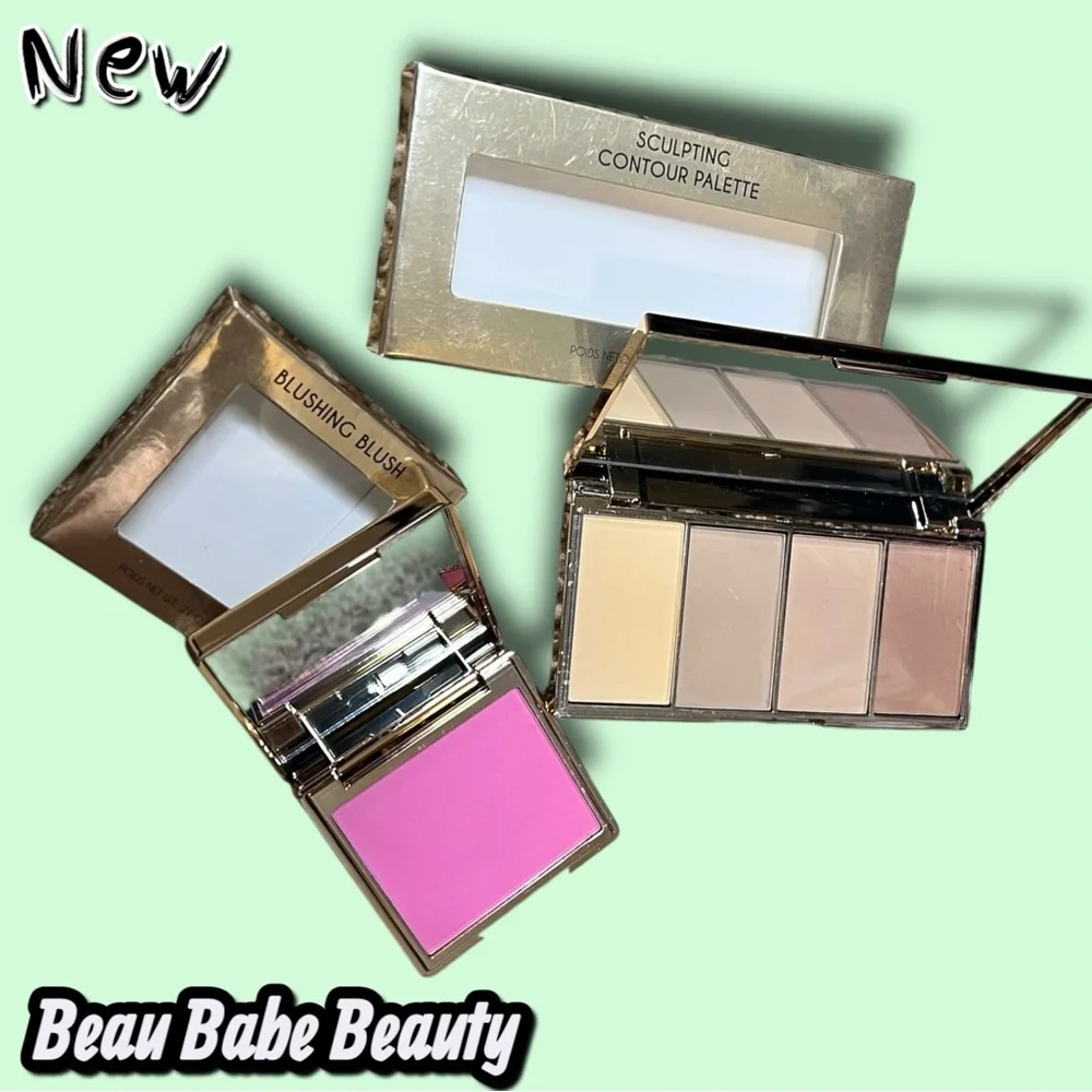 New Beau Babe Beauty Contour & Blush Set – Sculpting Palette + Blushing Blush
